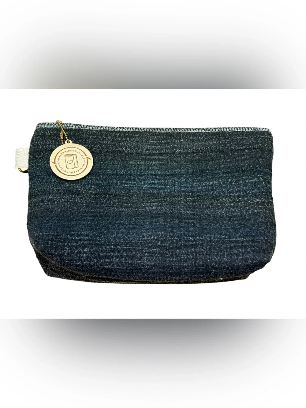 NWOT - Marley’s Monsters Reusable Zipper Clutch Pouch Black Speckled